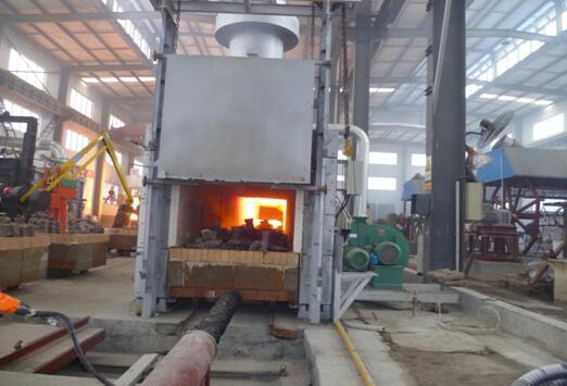 天然气模壳焙烧炉生产流水线