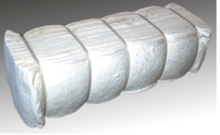 压缩纤维打包组块